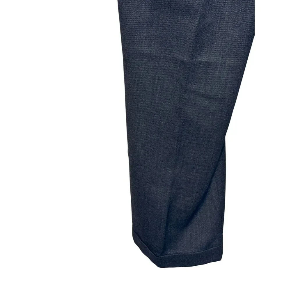 J. Peterman Men's Dress Pants Wool Cuffed Pleated & Cuffed Front Trousers Sz. 34